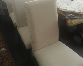 FABRIC COVERED DINING CHAIRS
