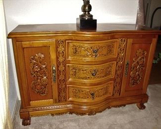 GORGEOUS CARVED CABINET