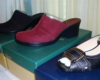 CLARKS, SKECHERS and MORE - BRAND NEW IN BOXES! TOO MANY TO PHOTOGRAPH
