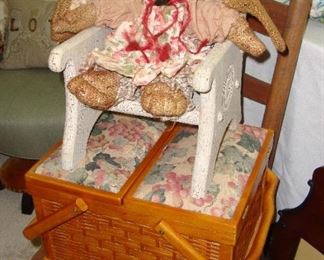 THIS IS AN OLD BURLAP RABBIT, LOOKING FOR A NEW HOME - VERY SWEET