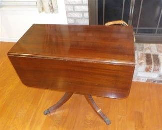 Antique Drop-Leaf Table (with a drawer on one end)!!