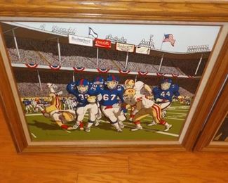 H. Hargrove Oil Painting (Sports Theme) 