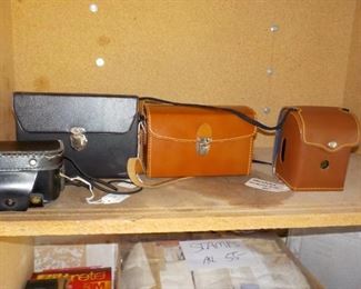 Several Vintage Cameras (Not pictured is a Sony Moviecamera that is in Brand New condition!!!