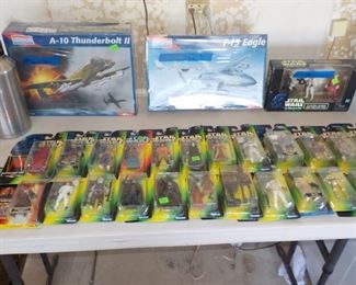 Star Wars Toys  NEW IN ORIGINAL BOX         Also a couple of vintage Model Airplanes that are in Sealed Box