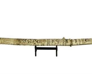 39. Antique Japanese Ivory Dagger Tanto