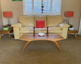 Mid-century/Modern Heywood-Wakefield coffee table and side tables 