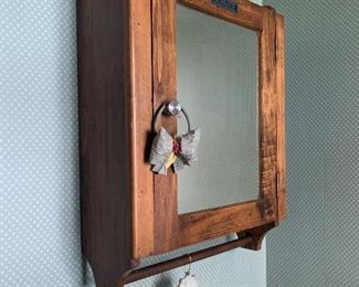 Vintage medicine cabinet with mirror