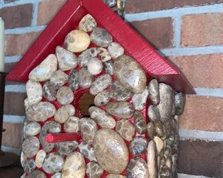 If you live in Northern Michigan you need this Petoskey Stone Bird House :)