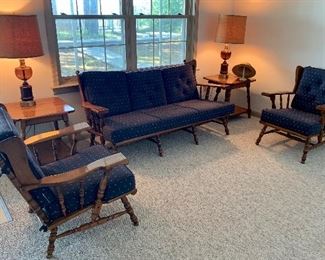 Vintage Mid Century Sprague & Carleton Maple Furniture Set.  Perfect condition!