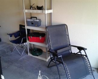 Reclining Outdoor Chair and Other Garage Goods