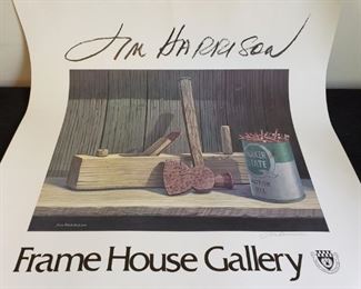 Signed Jim Harrison's Frame House Gallery