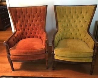 Set of 2 Multicolored Chairs