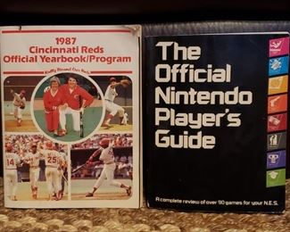 Nintendo Guide and 1987 Cincinnati Reds Program
