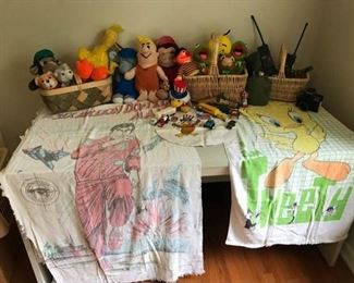 Vintage Towels, Stuffed Animals, and Toys