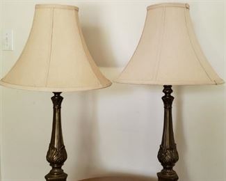 Set of 2 Ornate Lamps