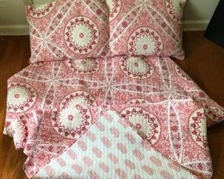 88" by 90" Quilted Bed Spread