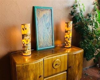 Beautility cocktail sidebar (sorry, the owner has put a reserve on this piece)(quartz lamps have been sold)