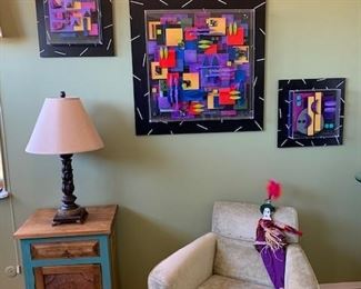 Mixed media pieces (2 sold)