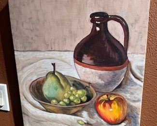 Rene Patton 'Still Life #10'  oil on canvas 18" x 15 1/2"