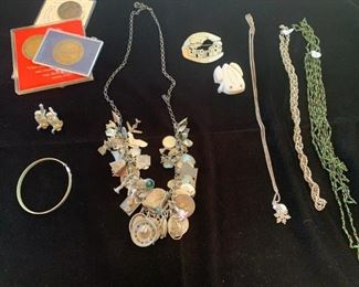 Jewelry case (vintage charm necklace has been sold)