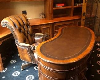 Sligh 125th Anniversary Desk & Leather Chair