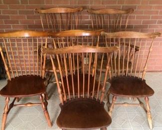 Six Windsor Chairs