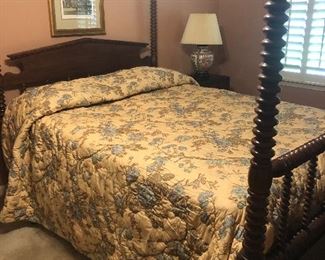 Jenny Lynd bed, 2 night stands/dropleaf side tables, dresser and chest