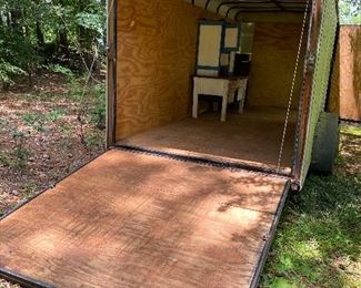 16 x 7 foot enclosed box trailer