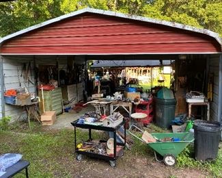 Two sided carport/barn 21’ x 20.4’ times 11 foot high… $1400…