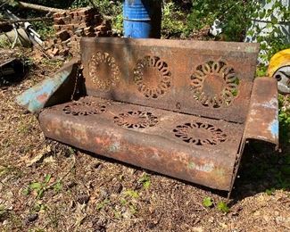 Antique glider for yard art or repair $40