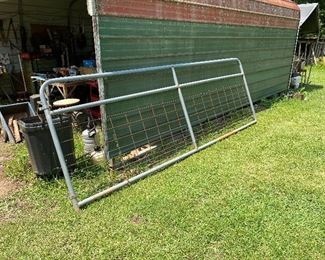 Fence post, chain-link fence, and equine gates several sizes