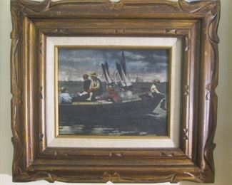 Winslow Homer Gloucester Harbor "Boys in Rowboat"