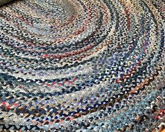 Item 61:  Large Reversible Westfield Oval Braided Rug (90" x 114"): $400