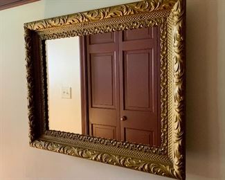 Item 5:  Gold Gilt Mirror - 25.5"l x 2"w x 21"h: $95