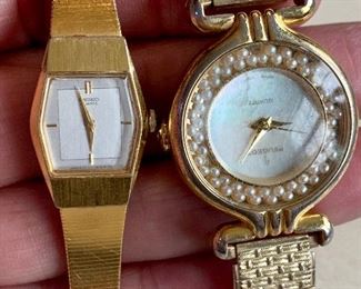 Lot 21:  Lot of 2 Ladies Watches - Peugeot and Seiko - : $30