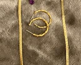 Lot 35:  Earrings and Necklace: $15