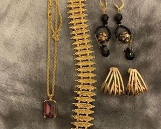 Lot 38:  Necklace, Bracelet and Earrings: $25