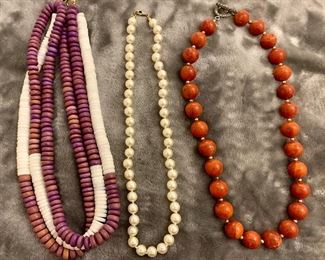 Lot 40:  3 Necklaces: $15