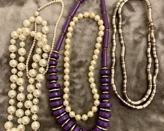 Lot 31:  Assorted Size Necklaces: $15