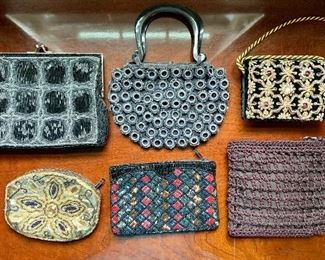 Item 173:  Lot of Vintage Beaded Evening Bags: $30 