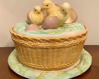 Chick Serving Dish with Underplate: $14