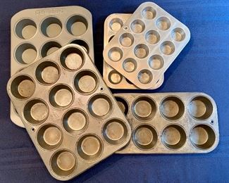 Lot of Assorted Size Muffin Pans: $15