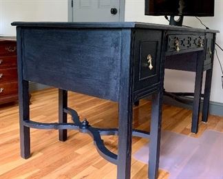 Item 75:  Desk - shows some signs of paint loss on front edge - please note pictures - 50"l x 28"w x 29"h:  $125
