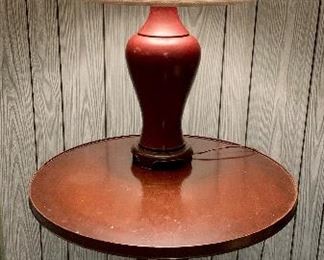 Item 207:  Mahogany Table - 26" x 27"h AS IS - this item could use some TLC: $35