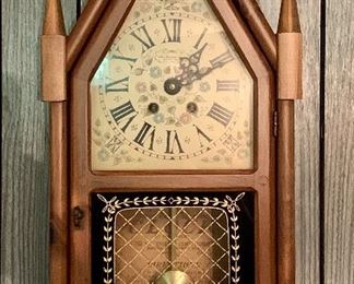Item 134:  New England Clock - 10"l x 5"w x 22.5"h:  $85