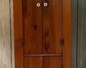 Item 213:  Pine Jelly Cabinet - 21.5"l x 12"w x 76"h:  $165  