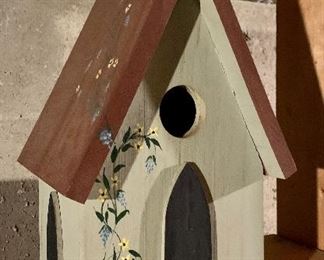 Hand painted bird house:  $24