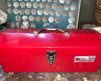 Tool box with assorted tools: $40