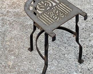 Vintage Iron Fire place Kettle Holder: $45
