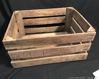 Old Wooden Slat Box